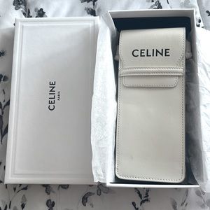 Celine leather crossbody pouch. Perfect for iPhone or sunglasses. Brand New.
